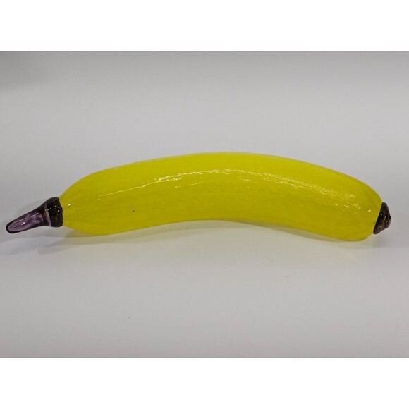 NEW Kosta Boda Fruitteria 98912 Blown Glass Banana Gunnel Sahlin Signed 8.5" - Picture 3 of 7